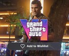 Джейсон Дюваль изображен с логотипом GTA 6 и значком списка желаний PS Store