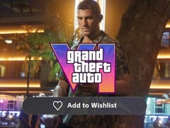 Джейсон Дюваль изображен с логотипом GTA 6 и значком списка желаний PS Store