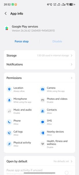 Google Pay по-прежнему нормально работал с версией Play Services 26.26.