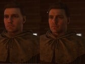 Изображение, демонстрирующее модель персонажа Генри (справа) в игре Kingdom Come: Deliverance 2 после внедрения технологии DLSS 5