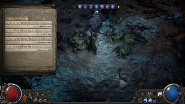 На картинке: Скриншот игрового процесса из игры Path of Exile 2.