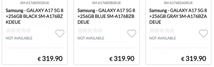 Утверждается, что информация о ценах на Galaxy A17 и A17 5G просочилась заранее. (Источник: Epto)