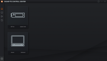 Gigabyte Control Center, домашний экран