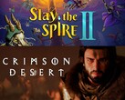 Баннер для мартовских распродаж Steam Slay the Spire 2 и Crimson Desert