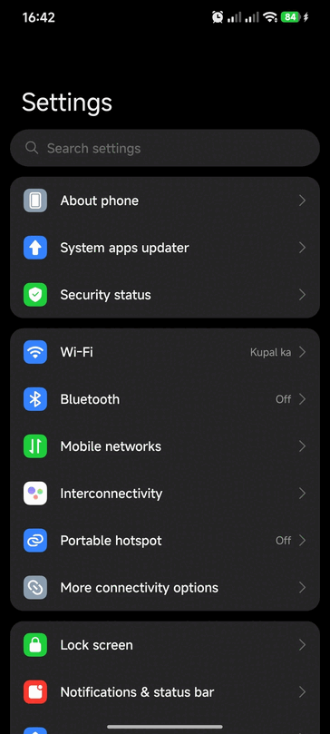 Обновленное приложение "Настройки" (Источник изображения: u/Square-Opportunity48 через Reddit)