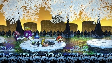 Paper Mario: Уровень "Тысячелетняя дверь" (Источник изображения: Nintendo of America)