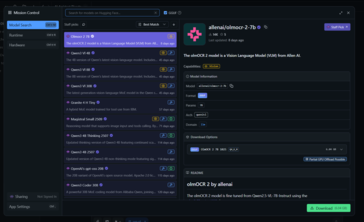 LM Studio предлагает множество моделей, готовых для загрузки