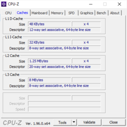 CPU-Z: Cache