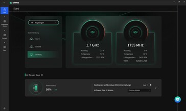 Профили производительности GiMATE