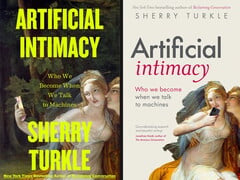 Два разных варианта обложки книги Artificial Intimacy