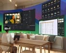 Пользователь работает с виртуальным рабочим столом с помощью гарнитуры Apple Vision Pro (Источник изображения: Apple)
