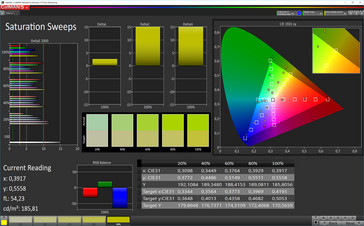 CalMAN Saturation Sweeps