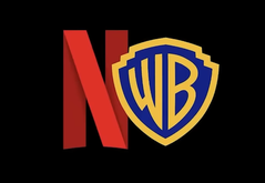 Слияние с WB HBO Max сделает Netflix главной платформой потокового вещания. Логотипы Netflix и WB на фото. (Источник изображения: @actionecomics на X)