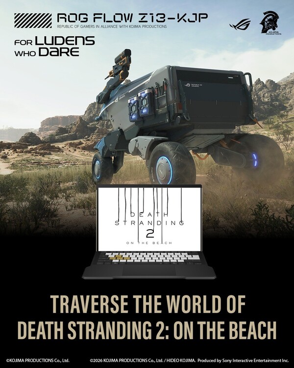 ROG Flow Z13-KJP будет поставляться с бесплатной копией игры Death Stranding 2: On The Beach.