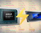 Процессор Core Ultra 7 255H "Arrow Lake-H" может похвастаться впечатляющей однопоточной производительностью. (Источник изображения: AMD, Intel, Passmark, отредактировано)