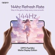 Дисплей Oppo Pad Mini с частотой 144 Гц