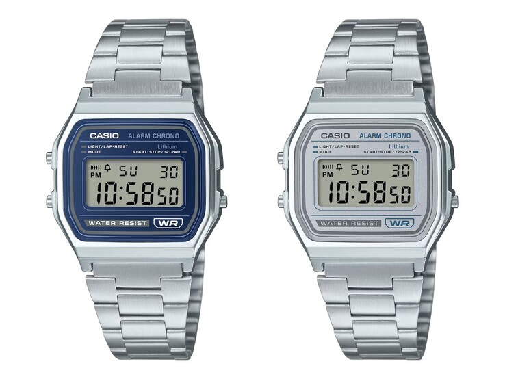 Часы Casio Vintage A158WEA-2 (слева) и A158WEA-7 (справа)