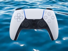 Контроллер DualSense PS5 показан погруженным в воду (Источник изображения: Sony PlayStation с правками)