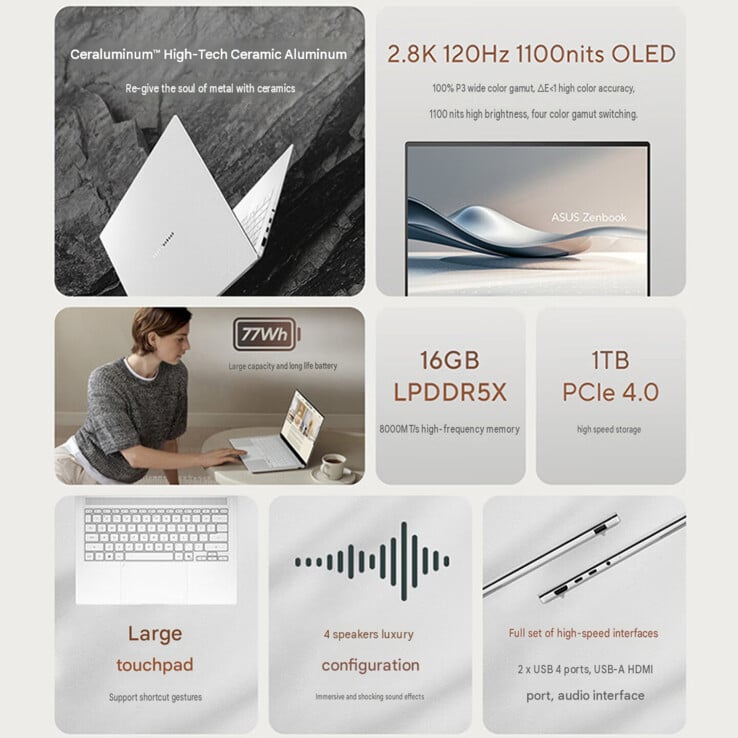 Основные особенности AMD Zenbook Air 2026 (машинный перевод)