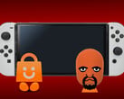 Nintendo Switch на фото с сумкой 3DS eShop и Mii Matt спереди (Источник изображения: Creative commons/Nintendo)