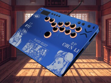 Victrix Pro KO Leverless Fight Stick Street Fighter II: Champion Edition вид сверху под углом