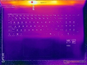 Нагрев в состоянии простоя, палуба ноутбука