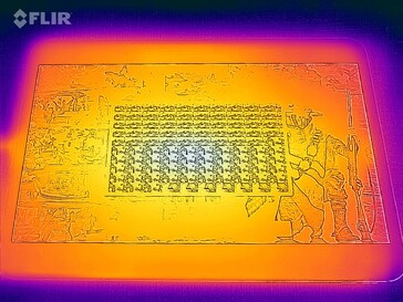 Температура поверхности под нагрузкой (спереди)