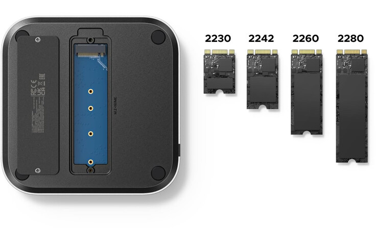 Док-станция для Mac mini от Ugreen поддерживает все популярные размеры SSD M.2. (Источник изображения: Ugreen)