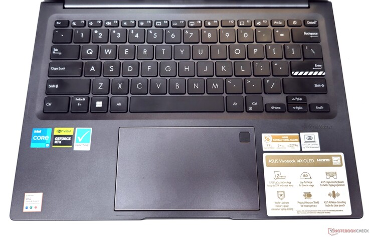 Клавиатура и тачпад у VivoBook 14x удобные