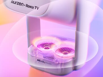 Проектор Aurzen Eazze D1R Air оснащен двойными 5-ваттными динамиками Dolby Audio.