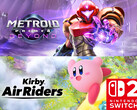 Pokazano banery Metroid Prime 4: Beyond i Kirby Air Riders (źródło zdjęcia: Nintendo of America z poprawkami)