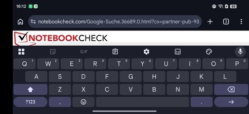 Тестирование клавиатуры Oppo Find X9s Pro