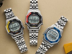 Слева направо: Seiko SMGG17 (желтый/черный), SMGG19 (красный/черный) и SMGG21 (синий/серебристый).
