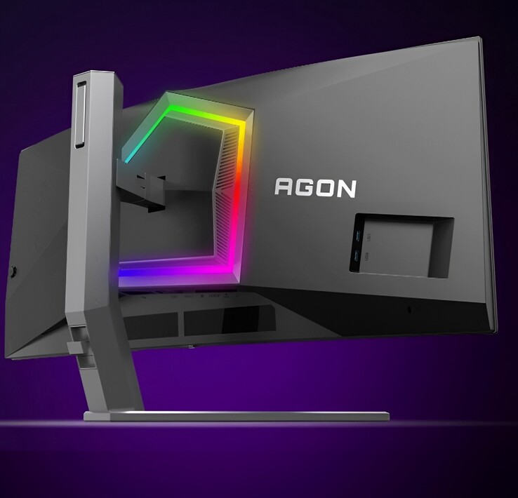 Игровой монитор Agon Pro оснащен RGB-подсветкой.