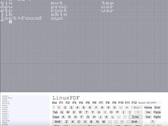 Консольный снимок экрана LinuxPDF, выполняющего команду 'ls' во время работы Linux внутри PDF-файла. (Источник изображения: Ading2210 на Github)