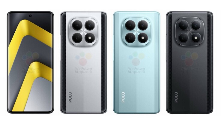 Poco M8 и Poco M8 Pro имеют практически одинаковый дизайн (Источник изображения: Winfuture)