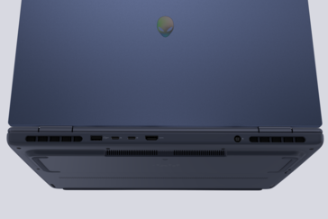 Сзади: USB-A 3.2 Gen. 1, 2x USB-C 3.2 Gen. 2/ DisplayPort 1.4, HDMI 2.1, адаптер переменного тока (Источник изображения: Dell)
