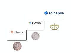 Иллюстративное изображение, показывающее, как Scinapse сравнивается с конкурентами (Источник изображения: Google, Anthropic и Pluto Labs; отредактировано)