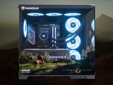 Maingear Crimson Desert Limited Edition PC показана левая сторона