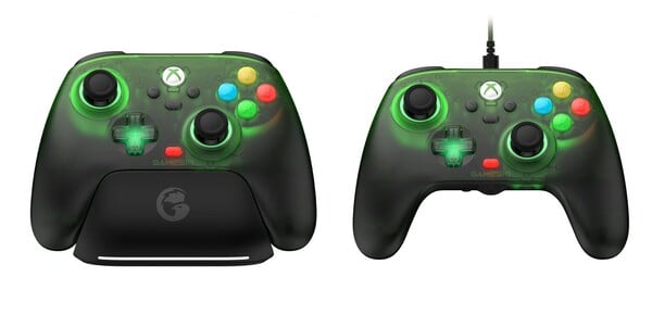 Контроллер GameSir T7 Pro Retro Green может подключаться к консолям Xbox по беспроводной связи, тогда как T7 Pro W Retro Green представляет собой проводной контр