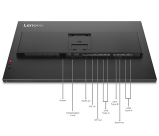 ThinkVision P32UD-40 оснащен широким набором портов (Источник изображения: Lenovo)