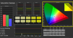 Calman ColorChecker: режим DisplayP3 - saturation