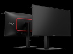 27-дюймовые игровые мониторы HyperX OMEN с QD-OLED экраном, демонстрирующие дизайн передней и задней панели (Источник изображения: HP)