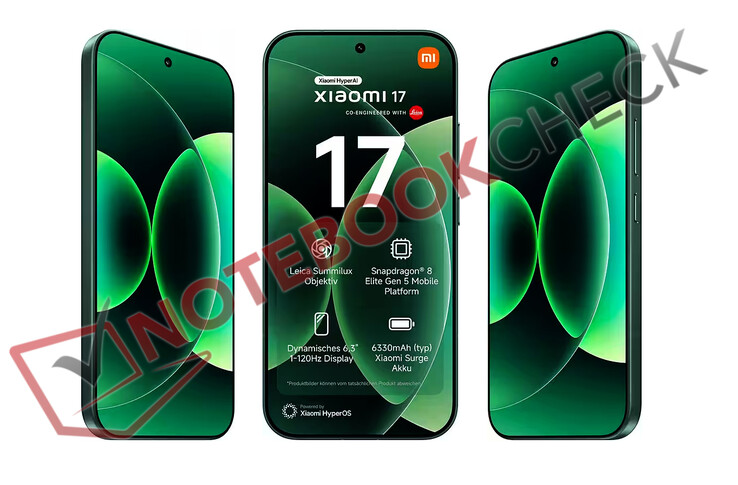 Продавец также перечисляет все основные спецификации глобальной версии Xiaomi 17. (Источник изображения: via Notebookcheck)