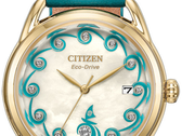 Циферблат новых часов, созданных в рамках совместной коллекции Citizen x Moana, имеет перламутровую отделку.