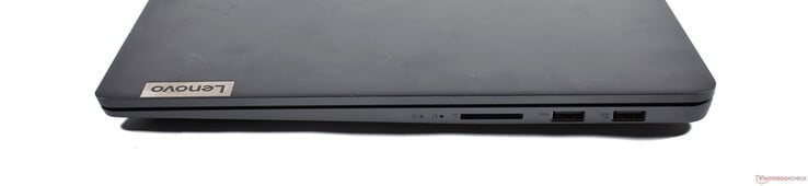 Правая сторона: картридер, 2x USB-A 3.2 Gen 1