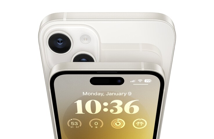 Осовременивание выреза в экране - главная черта базового iPhone 15? (Изображения: Twitter, пользователи Apple Hub и AppleTrack)