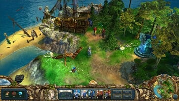 На изображении: скриншот игрового процесса King’s Bounty: Crossworlds.