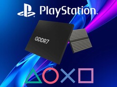 Логотип PlayStation с изображением памяти GDDR7 (Источник изображения: Sony PlayStation, Memphis Electronic GmbH с правками)