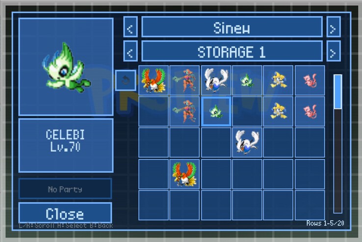 В приложении можно управлять до 2 400 покемонами и отправлять их в совместимые игры